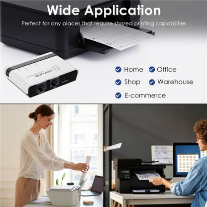 WAVLINK NU516U1 USB2.0 Wireless Printer Server With 10 / 100Mbps LAN / Bridge WiFi(UK Plug) - Printer Accessories by WAVLINK | Online Shopping South Africa | PMC Jewellery | Buy Now Pay Later Mobicred