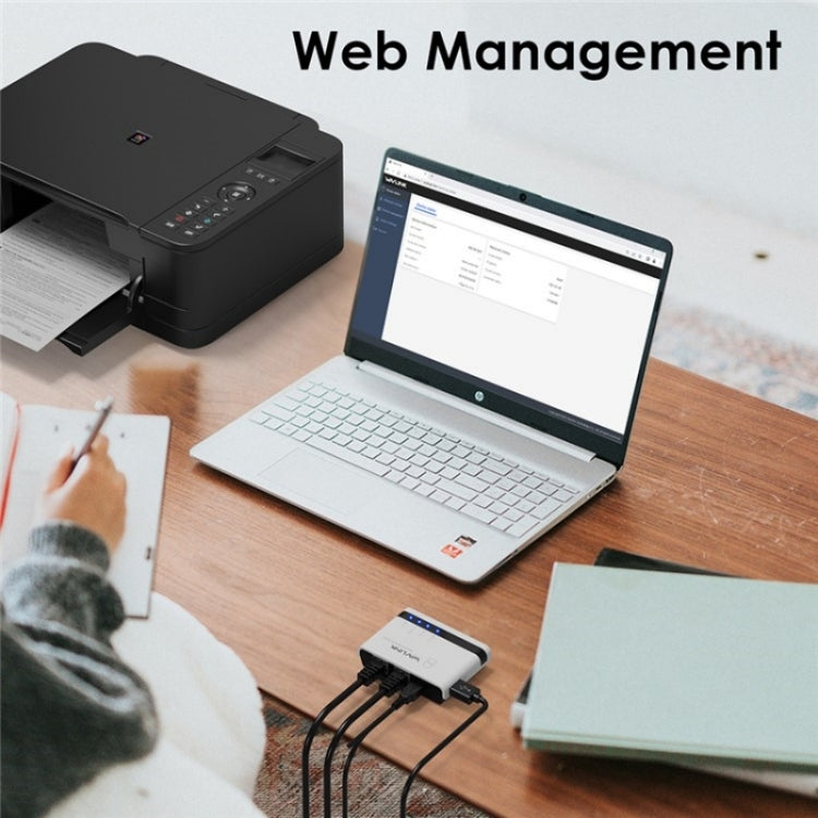 WAVLINK NU516U1 USB2.0 Wireless Printer Server With 10 / 100Mbps LAN / Bridge WiFi(AU Plug) - Printer Accessories by WAVLINK | Online Shopping South Africa | PMC Jewellery