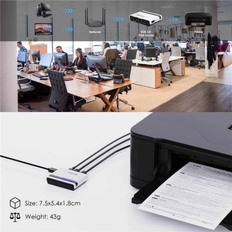 WAVLINK NU516U1 USB2.0 Wireless Printer Server With 10 / 100Mbps LAN / Bridge WiFi(EU Plug) - Power Adapter by WAVLINK | Online Shopping South Africa | PMC TechLife | Buy Now Pay Later Mobicred