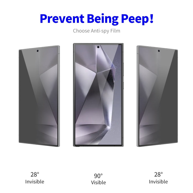 For Samsung Galaxy S24 Ultra 5G 2pcs ENKAY Hat-Prince 28 Degree Anti-peeping Privacy Tempered Glass Film - Galaxy Tempered Glass by ENKAY | Online Shopping South Africa | PMC Jewellery | Buy Now Pay Later Mobicred