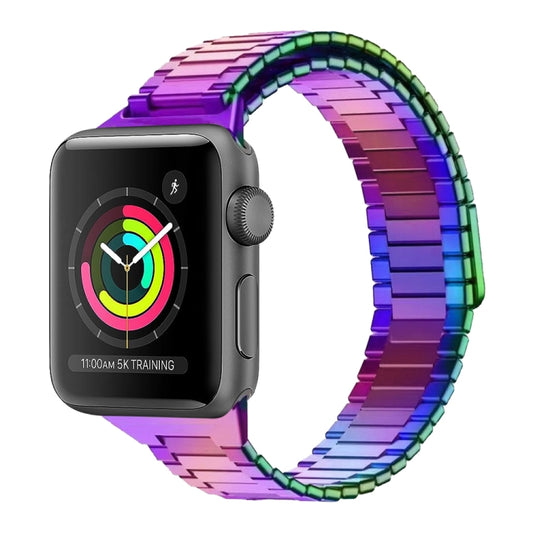 For Apple Watch Series 3 38mm Bamboo Magnetic Stainless Steel Metal Watch Strap(Color) - Watch Bands by PMC Jewellery | Online Shopping South Africa | PMC Jewellery