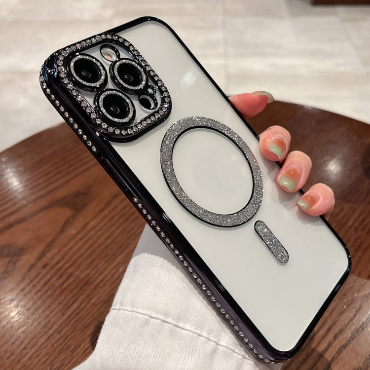 For iPhone 13 Pro Diamond Plated MagSafe TPU Phone Case(Black) - iPhone 13 Pro Cases by PMC TechLife | Online Shopping South Africa | PMC TechLife | Buy Now Pay Later Mobicred