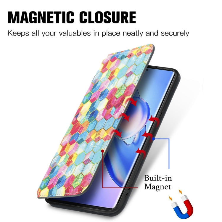 For Blackview A200 Pro CaseNeo Colorful Magnetic Leather Phone Case(Rhombus) - More Brand by PMC Jewellery | Online Shopping South Africa | PMC Jewellery