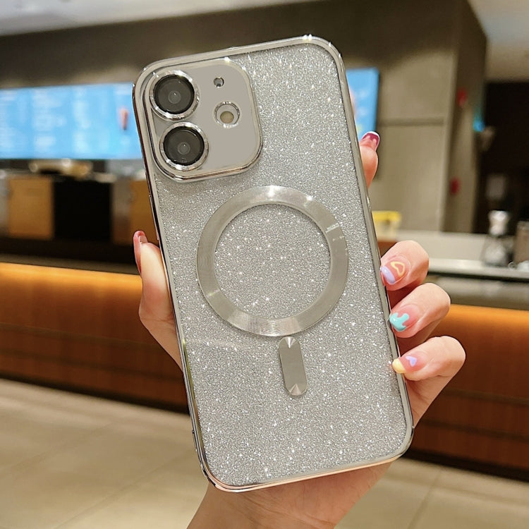 For iPhone 11 MagSafe Glitter Electroplating TPU Phone Case(Silver) - iPhone 11 Cases by PMC Jewellery | Online Shopping South Africa | PMC Jewellery