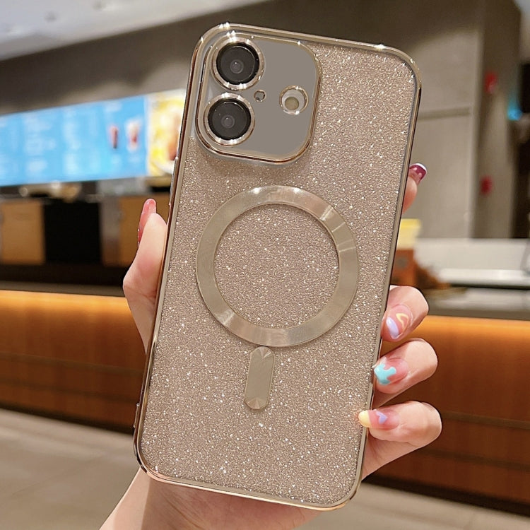 For iPhone 16 Plus Glitter Electroplating MagSafe TPU Phone Case(Gold) - iPhone 16 Plus Cases by PMC TechLife | Online Shopping South Africa | PMC TechLife | Buy Now Pay Later Mobicred