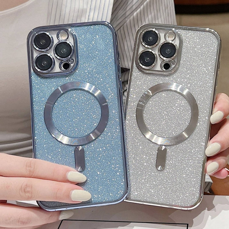 For iPhone 14 MagSafe Glitter Electroplating TPU Phone Case(Silver) - iPhone 14 Cases by PMC TechLife | Online Shopping South Africa | PMC TechLife