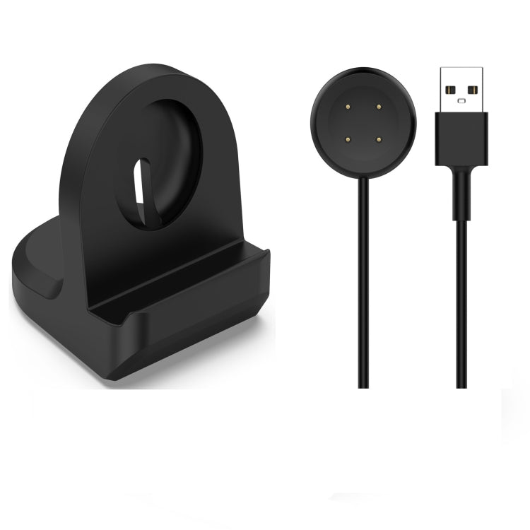 For Google Pixel Watch 2 Smart Watch Silicone Charging Bracket with Charger(Black) - Other by PMC Jewellery | Online Shopping South Africa | PMC Jewellery | Buy Now Pay Later Mobicred