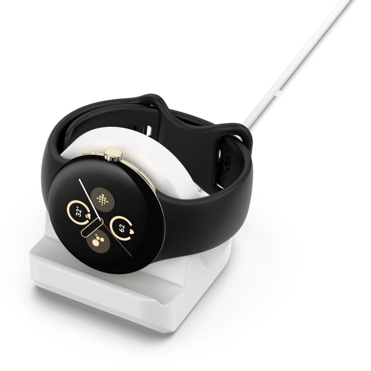 For Google Pixel Watch 2 Smart Watch Silicone Charging Bracket with Charger(White) - Other by PMC TechLife | Online Shopping South Africa | PMC TechLife | Buy Now Pay Later Mobicred
