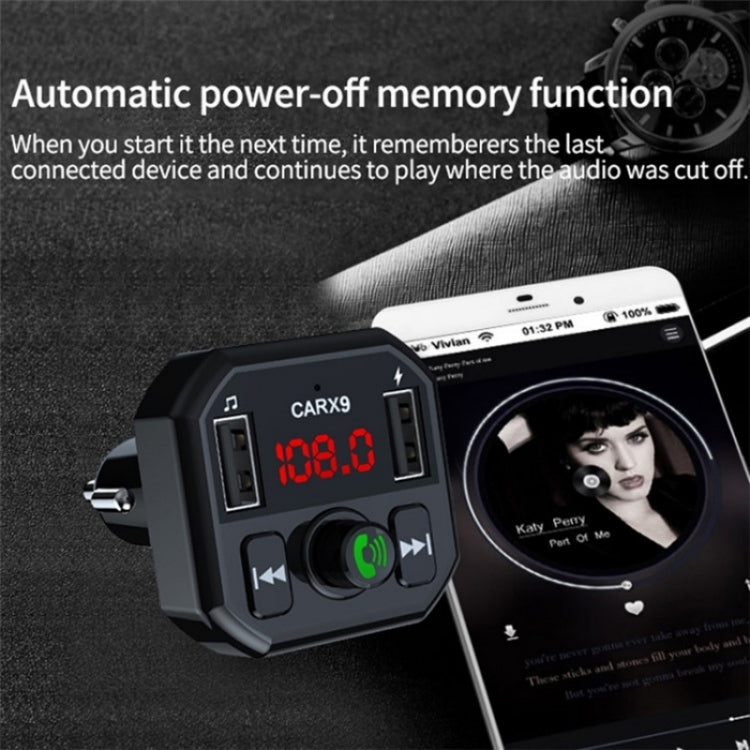 Dual USB Ports Car MP3 Player Automatic Power-off Memory Bluetooth Call FM Transmitter - Bluetooth Car Kits by PMC Jewellery | Online Shopping South Africa | PMC Jewellery | Buy Now Pay Later Mobicred