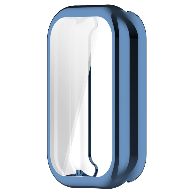 For Xiaomi Smart Band 8 Active Full Package TPU Electroplated Watch Protective Case(Blue) - Watch Cases by PMC TechLife | Online Shopping South Africa | PMC TechLife | Buy Now Pay Later Mobicred