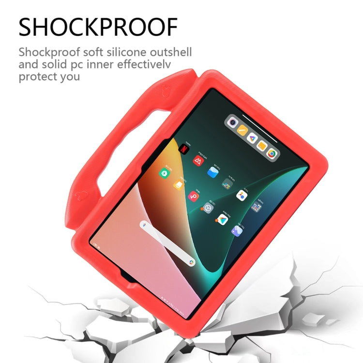 For Samsung Galaxy Tab A9+ 10.95 2023 Thumb Bracket EVA Shockproof Tablet Case(Red) - Galaxy Tab A9+ by PMC Jewellery | Online Shopping South Africa | PMC Jewellery