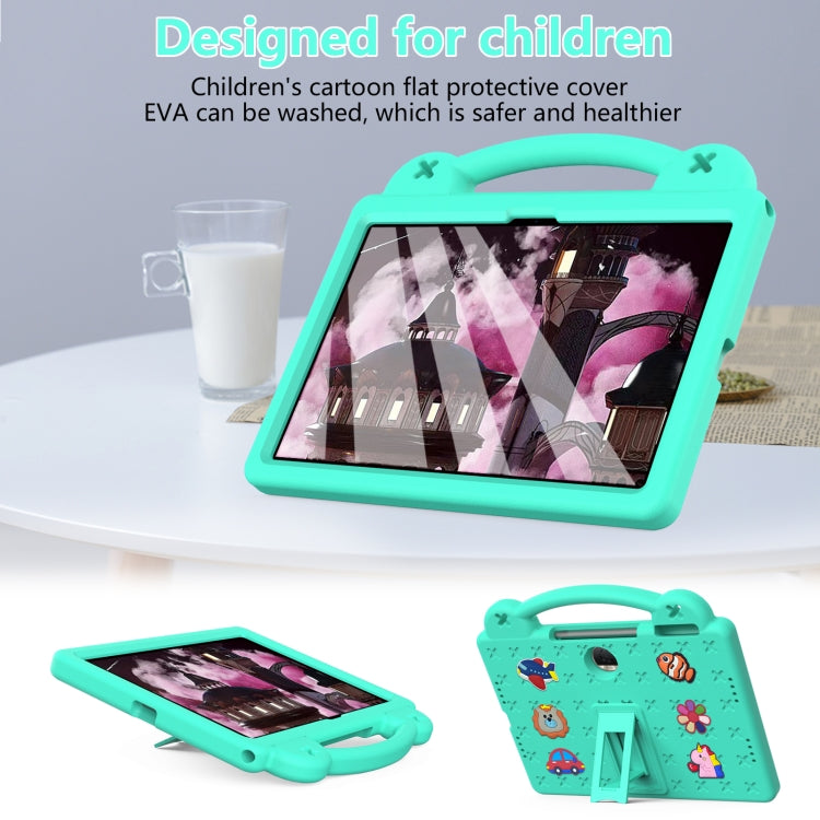 For Honor Pad 9 2023 12.1 Handle Kickstand Children EVA Shockproof Tablet Case(Mint Green) - Honor by PMC TechLife | Online Shopping South Africa | PMC TechLife | Buy Now Pay Later Mobicred