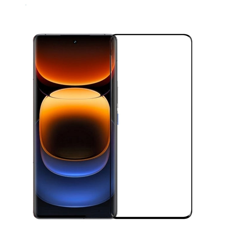For vivo iQOO 12 Pro PINWUYO 9H 3D Hot Bending Tempered Glass Film(Black) - iQOO 12 Pro Tempered Glass by PINWUYO | Online Shopping South Africa | PMC Jewellery | Buy Now Pay Later Mobicred