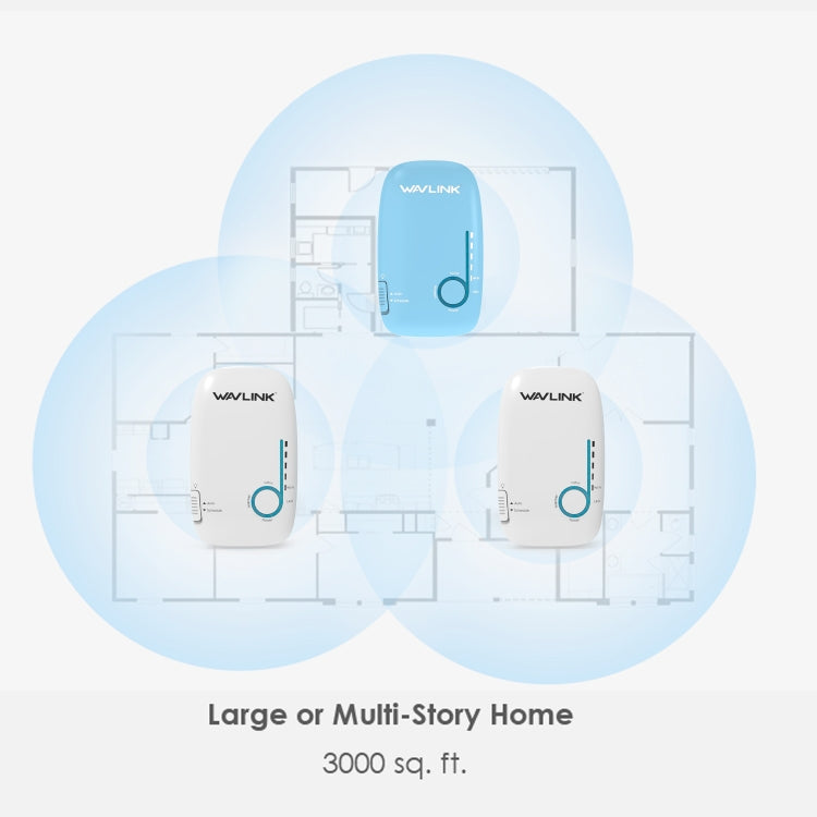 WAVLINK WS-WN576A2 AC750 Household WiFi Router Network Extender Dual Band Wireless Repeater, Plug:UK Plug - Wireless Routers by WAVLINK | Online Shopping South Africa | PMC Jewellery | Buy Now Pay Later Mobicred