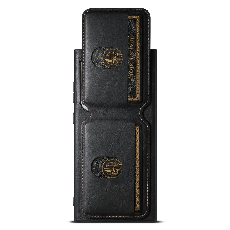 For Samsung Galaxy S24 Ultra Suteni H02 Leather Wallet Stand Back Phone Case(Black) - Galaxy S24 Ultra 5G Cases by Suteni | Online Shopping South Africa | PMC Jewellery | Buy Now Pay Later Mobicred