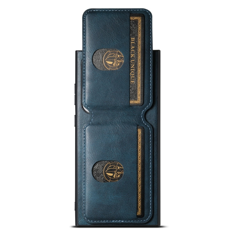 For Samsung Galaxy S24 Ultra Suteni H02 Leather Wallet Stand Back Phone Case(Blue) - Galaxy S24 Ultra 5G Cases by Suteni | Online Shopping South Africa | PMC Jewellery | Buy Now Pay Later Mobicred