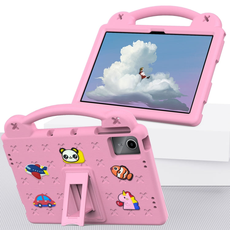 For Lenovo Tab P11 / J606F Handle Kickstand Children EVA Shockproof Tablet Case(Pink) - free shipping - PMC TechLife - Order now!