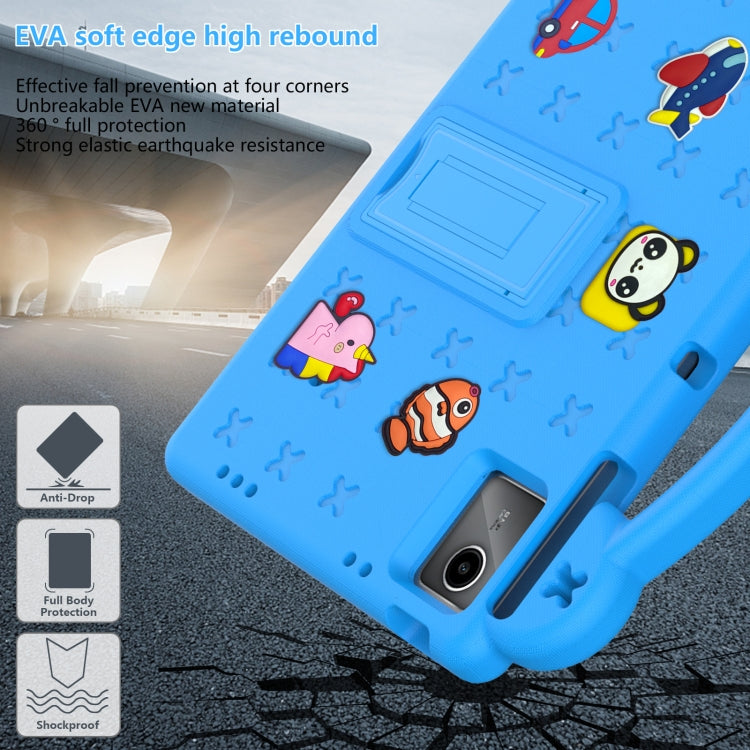 For DOOGEE T30 Pro 11 2023 Handle Kickstand Children EVA Shockproof Tablet Case(Sky Blue) - Others by PMC Jewellery | Online Shopping South Africa | PMC Jewellery | Buy Now Pay Later Mobicred