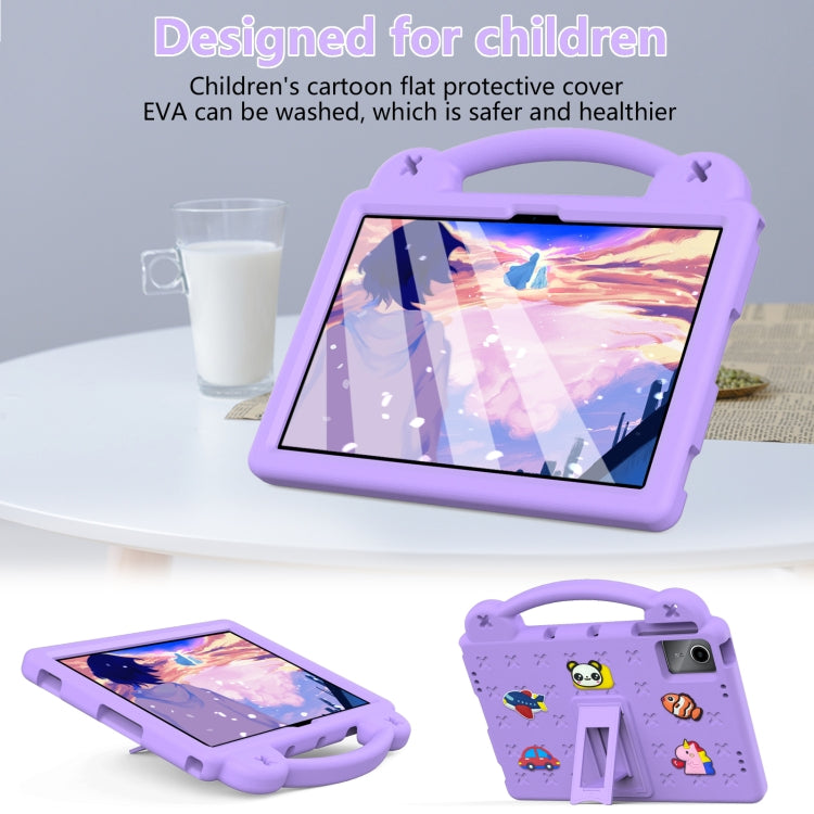 For DOOGEE T30 Pro 11 2023 Handle Kickstand Children EVA Shockproof Tablet Case(Light Purple) - Others by PMC Jewellery | Online Shopping South Africa | PMC Jewellery | Buy Now Pay Later Mobicred