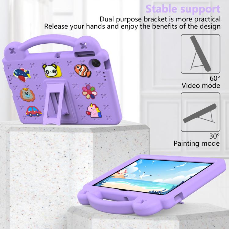For Lenovo Tab TB-311 / WIFI 10.1 2025 Handle Kickstand Children EVA Shockproof Tablet Case(Light Purple) - Lenovo by PMC TechLife | Online Shopping South Africa | PMC TechLife | Buy Now Pay Later Mobicred