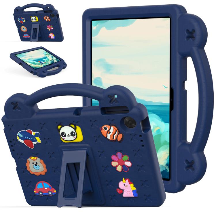 For Lenovo Tab TB-311 / WIFI 10.1 2025 Handle Kickstand Children EVA Shockproof Tablet Case(Navy Blue) - Lenovo by PMC TechLife | Online Shopping South Africa | PMC TechLife | Buy Now Pay Later Mobicred