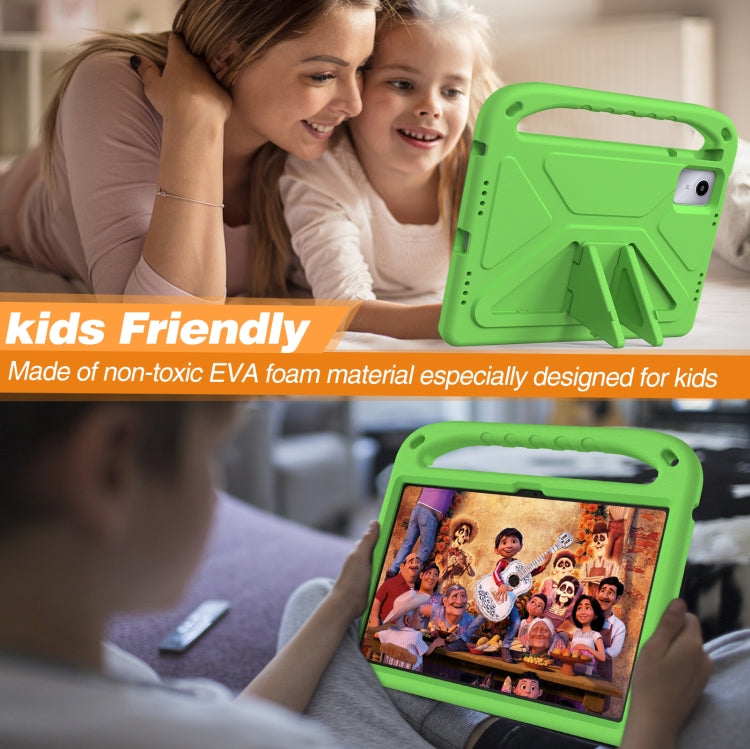 For Amazon Fire Max 11 2023 Handle EVA Shockproof Tablet Case with Holder(Green) - free shipping - PMC TechLife - Order now!