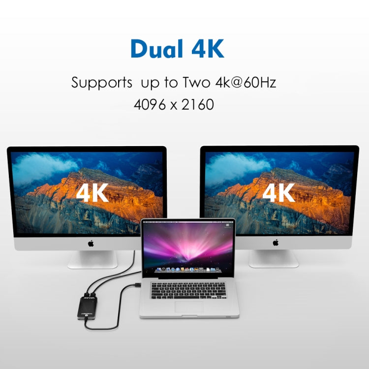 WAVLINK WL-UTA01H Type-C Thunderbolt 3 to Dual HDMI Multi-Screen Extender Splitter Adapter - Converter by WAVLINK | Online Shopping South Africa | PMC Jewellery | Buy Now Pay Later Mobicred