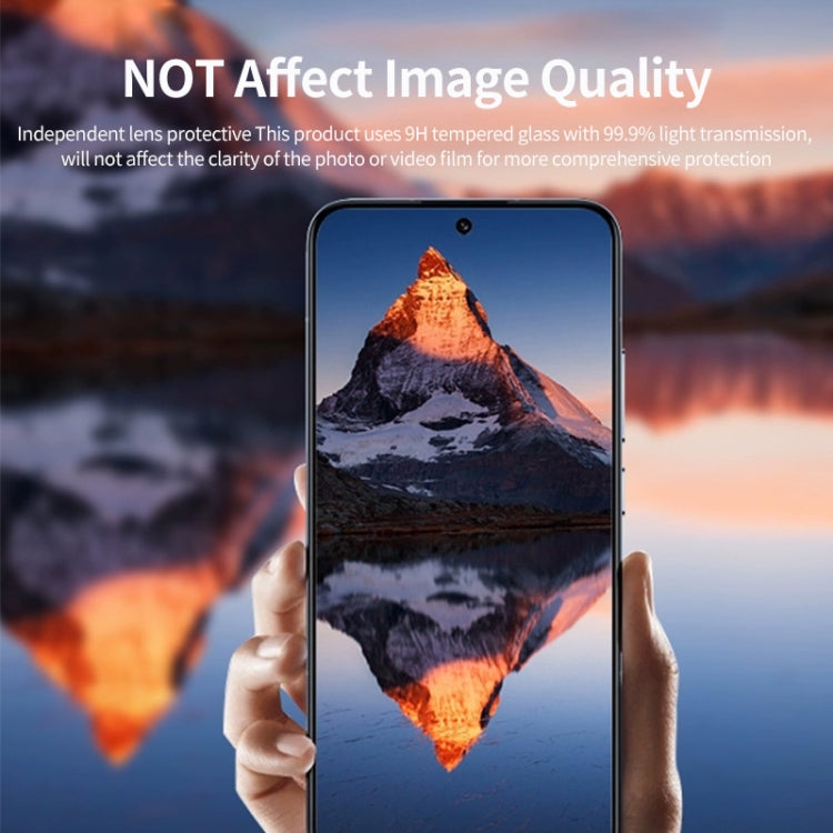 For Redmi K70 / K70 Pro / K70E ENKAY Hat-Prince 9H Rear Camera Lens Aluminium Alloy Tempered Glass Film(Black) - K70 Tempered Glass by ENKAY | Online Shopping South Africa | PMC Jewellery | Buy Now Pay Later Mobicred