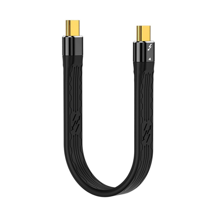 22cm Thunderbolt 4 USB-C / Type-C Male to Male PD 100W Charge FPC Data Cable - USB-C & Type-C Cable by PMC TechLife | Online Shopping South Africa | PMC TechLife | Buy Now Pay Later Mobicred