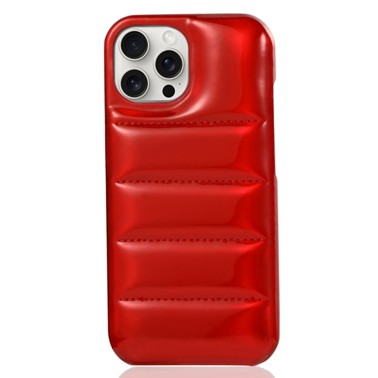 For iPhone 15 Pro Laser Aurora Down Jacket All-inclusive Phone Case(Red) - free shipping - PMC TechLife - Order now!