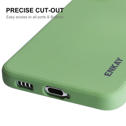 For Samsung Galaxy S25+ 5G ENKAY Liquid Silicone Soft Shockproof Phone Case(Dark Green) - Galaxy S25+ 5G Cases by ENKAY | Online Shopping South Africa | PMC Jewellery | Buy Now Pay Later Mobicred