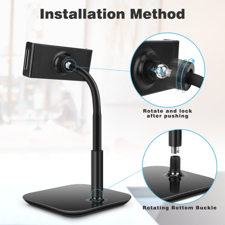 NS-06A 360 Degree Rotating Heavy Duty Base Adjustable Desktop Tablet Holder - Stand by PMC TechLife | Online Shopping South Africa | PMC TechLife | Buy Now Pay Later Mobicred