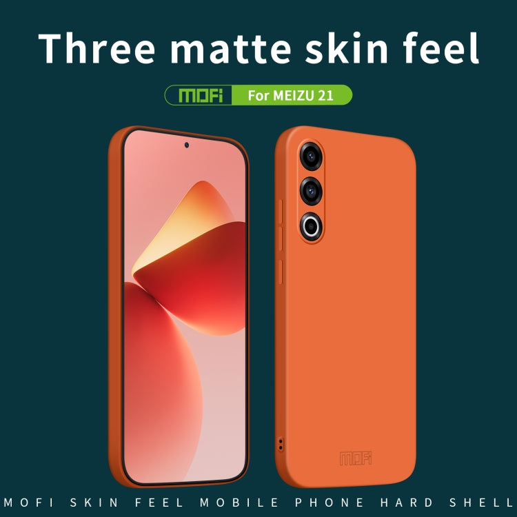 For Meizu 21 MOFI Qin Series Skin Feel All-inclusive PC Phone Case(Orange) - Meizu by MOFI | Online Shopping South Africa | PMC Jewellery