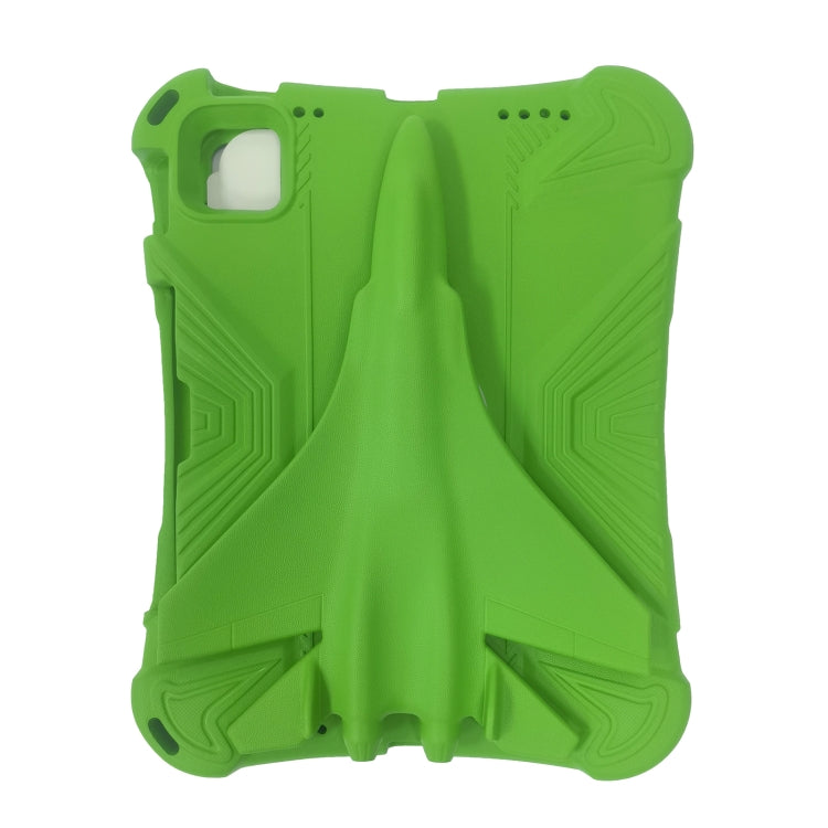 For iPad Air 11 2024 360 Rotation Aircraft Holder EVA Shockproof Tablet Case(Green) - iPad Air 11 2024 Cases by PMC Jewellery | Online Shopping South Africa | PMC Jewellery | Buy Now Pay Later Mobicred