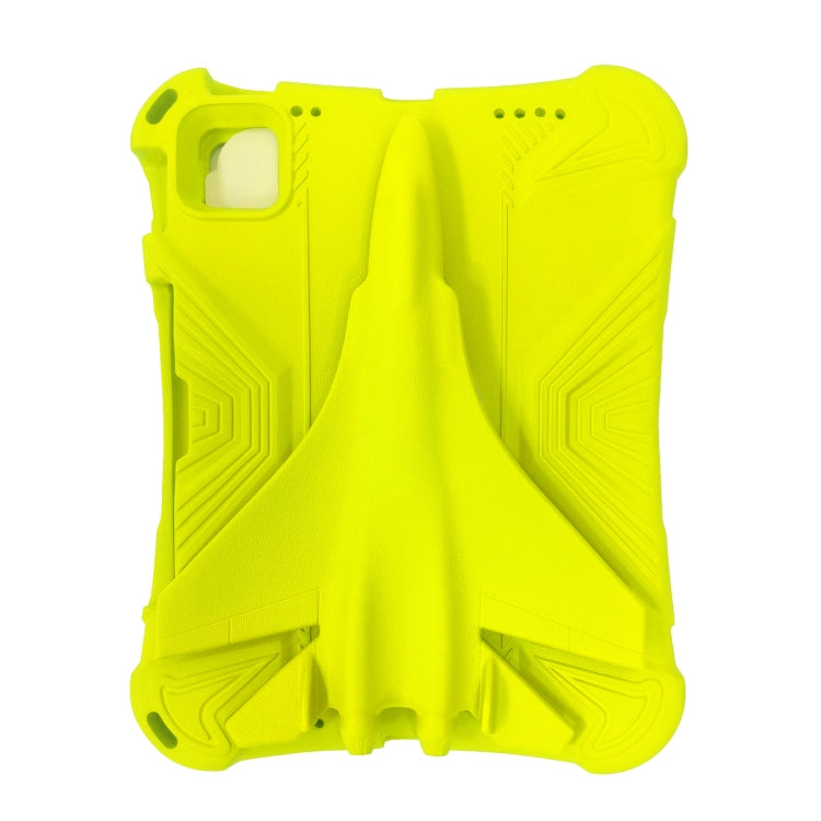 For iPad Pro 11 2024 360 Rotation Aircraft Holder EVA Shockproof Tablet Case(Yellow) - iPad Pro 11 2024 Cases by PMC Jewellery | Online Shopping South Africa | PMC Jewellery | Buy Now Pay Later Mobicred