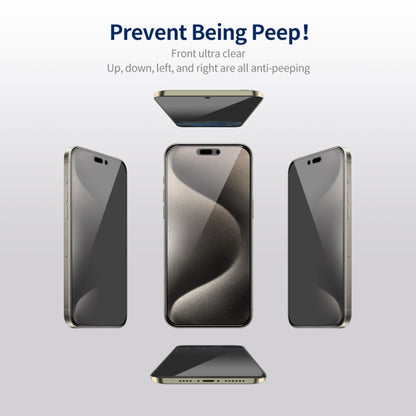 For iPhone 14 Pro Max 5pcs ENKAY Hat-Prince 360 Degree Anti-peeping Privacy Full Screen Tempered Glass Film - iPhone 14 Pro Max Tempered Glass by ENKAY | Online Shopping South Africa | PMC Jewellery | Buy Now Pay Later Mobicred