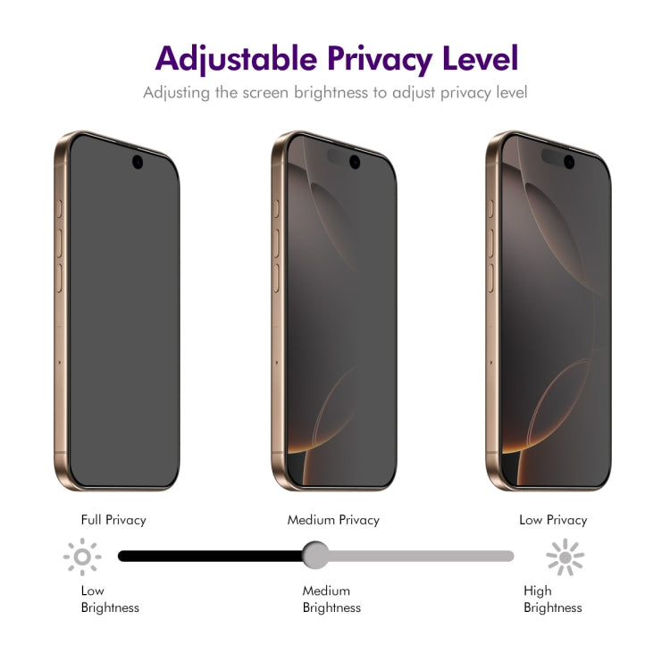 For iPhone 16 Pro Max ENKAY Easy Install Anti-peeping Privacy Full Screen Tempered Glass Film - iPhone 16 Pro Max Tempered Glass by ENKAY | Online Shopping South Africa | PMC Jewellery | Buy Now Pay Later Mobicred