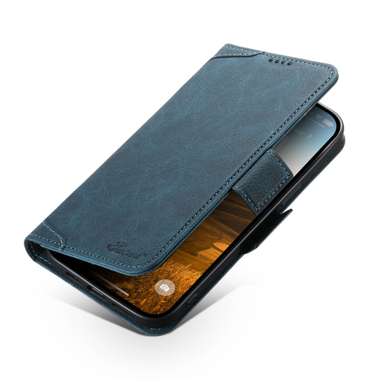 For iPhone 13 SUTENI J07 Multifunctional Horizontal Flip Magsafe Leather Phone Case(Blue) - iPhone 13 Cases by Suteni | Online Shopping South Africa | PMC Jewellery | Buy Now Pay Later Mobicred