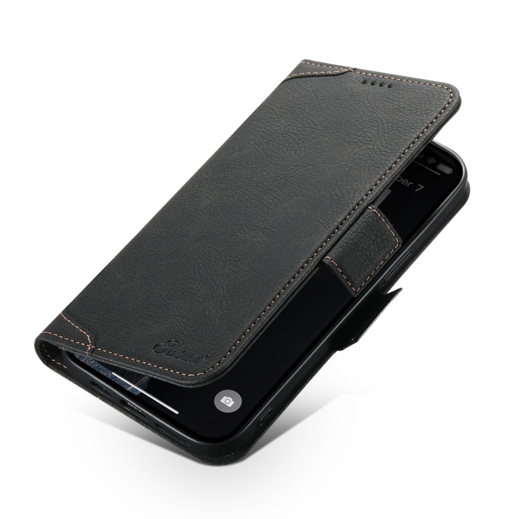 For iPhone 15 Pro SUTENI J07 Multifunctional Horizontal Flip Magsafe Leather Phone Case(Black) - iPhone 15 Pro Cases by Suteni | Online Shopping South Africa | PMC Jewellery | Buy Now Pay Later Mobicred