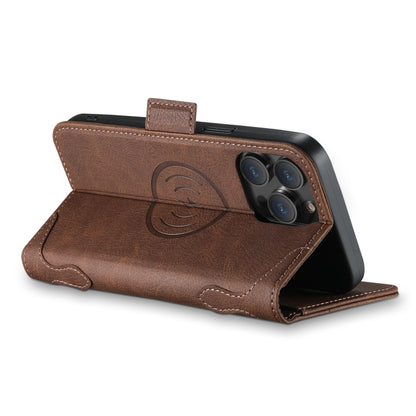 For iPhone 15 Pro SUTENI J07 Multifunctional Horizontal Flip Magsafe Leather Phone Case(Brown) - iPhone 15 Pro Cases by Suteni | Online Shopping South Africa | PMC Jewellery | Buy Now Pay Later Mobicred