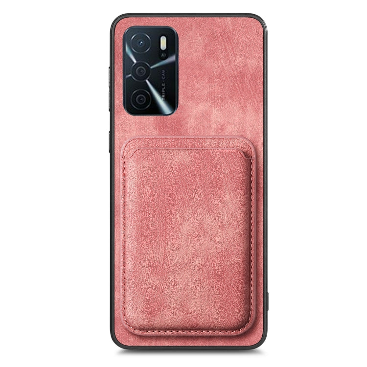 For OPPO K11 5G Retro Leather Card Bag Magnetic Phone Case(Pink) - OPPO Cases by PMC Jewellery | Online Shopping South Africa | PMC Jewellery | Buy Now Pay Later Mobicred