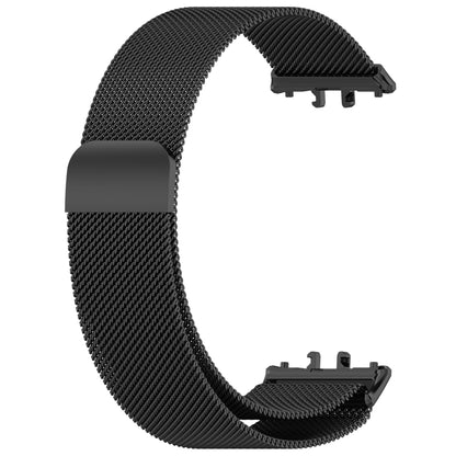 For Samsung Galaxy Fit 3 Milanese Metal Steel Mesh Watch Band(Black) - Watch Bands by PMC Jewellery | Online Shopping South Africa | PMC Jewellery