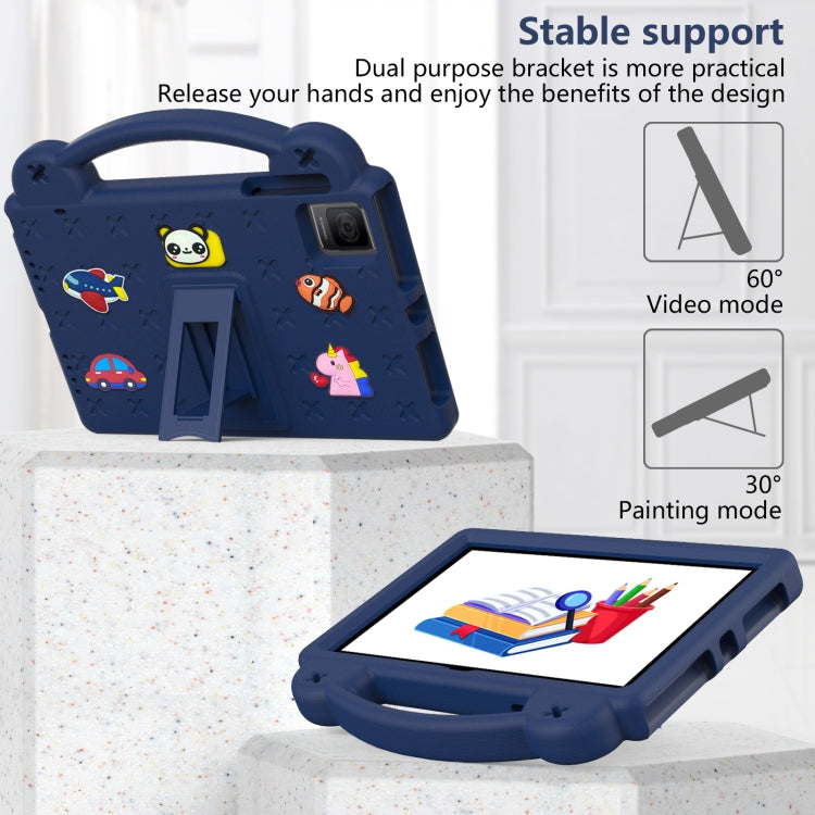 For Blackview Oscal Pad 15 2023 10.36/Tab 11 Handle Kickstand Children EVA Shockproof Tablet Case(Navy Blue) - Others by PMC Jewellery | Online Shopping South Africa | PMC Jewellery | Buy Now Pay Later Mobicred