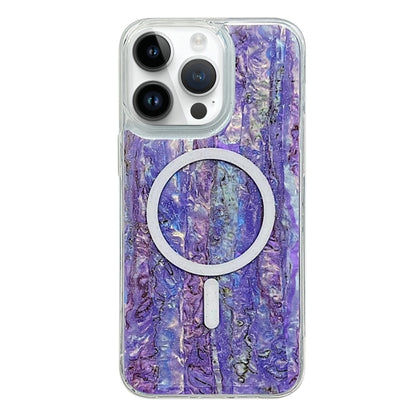 For iPhone 13 Pro Shell Texture Multicolor MagSafe TPU Phone Case(Purple) - iPhone 13 Pro Cases by PMC Jewellery | Online Shopping South Africa | PMC Jewellery