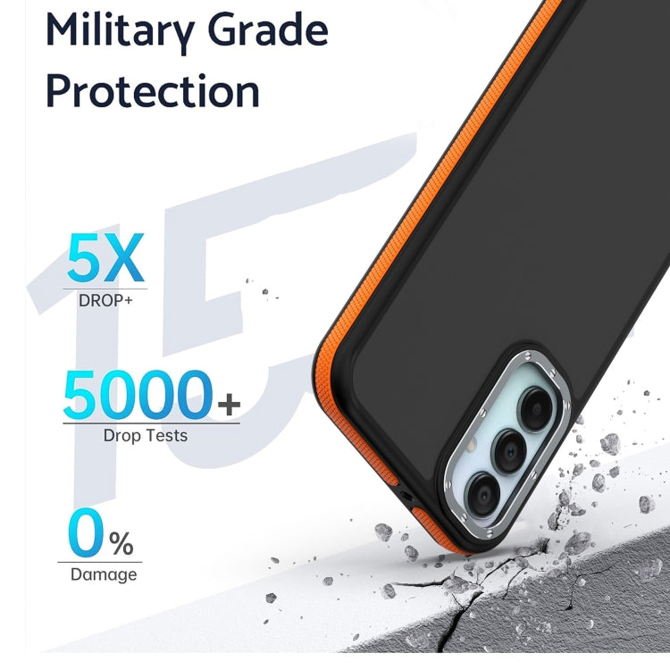 For Samsung Galaxy A35 5G Dual-Color Shockproof TPU Phone Case(Grey) - Galaxy Phone Cases by PMC Jewellery | Online Shopping South Africa | PMC Jewellery