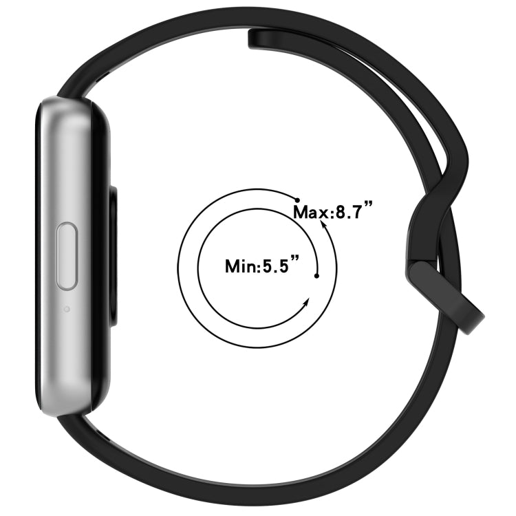 For Samsung Galaxy Fit 3 Solid Color Colorful Buckle Silicone Watch Band(White) - Watch Bands by PMC TechLife | Online Shopping South Africa | PMC TechLife