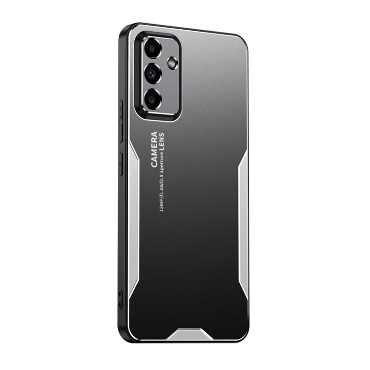 For Samsung Galaxy A55 5G Blade Series TPU Hybrid Metal Phone Case(Silver) - Galaxy Phone Cases by PMC Jewellery | Online Shopping South Africa | PMC Jewellery