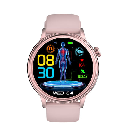 ET470 1.39 inch Color Screen Smart Watch Silicone Strap, Support Bluetooth Call / ECG(Pink) - Smart Watches by PMC Jewellery | Online Shopping South Africa | PMC Jewellery