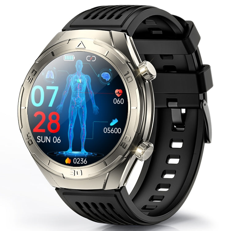 FD02 1.46 inch Color Screen Smart Watch, Support CES Sleep Aid / ECG Detection(Silver) - Smart Watches by PMC TechLife | Online Shopping South Africa | PMC TechLife
