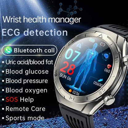 FD02 1.46 inch Color Screen Smart Watch, Support CES Sleep Aid / ECG Detection(Black) - Smart Watches by PMC Jewellery | Online Shopping South Africa | PMC Jewellery